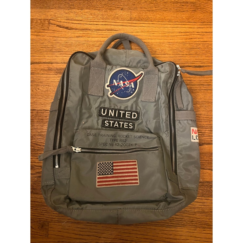 Red Canoe NASA Rocket Science Grey Nylon Backpack Case Training RS2 Bag